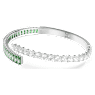 Matrix 뱅글, 믹스 컷, 그린, 로듐 플래팅 - Swarovski, 5722460