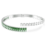 Matrix バングル, ミックスカット, グリーン, ロジウム・プレーティング - Swarovski, 5722462