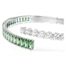 Matrix バングル, ミックスカット, グリーン, ロジウム・プレーティング - Swarovski, 5722462
