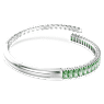 Matrix バングル, ミックスカット, グリーン, ロジウム・プレーティング - Swarovski, 5722462