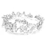 Náramek Constella, Různé výbrusy, Bílá, Pokoveno rhodiem - Swarovski, 5722469