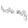 Náramek Constella, Různé výbrusy, Bílá, Pokoveno rhodiem - Swarovski, 5722469