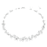 Constella 項鏈, 圓形切割, 白色, 鍍白金色 - Swarovski, 5722472