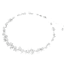 Constella 項鏈, 圓形切割, 白色, 鍍白金色 - Swarovski, 5722472