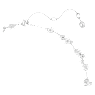 Constella 項鏈, 圓形切割, 白色, 鍍白金色 - Swarovski, 5722472