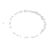 Constella 項鏈, 圓形切割, 白色, 鍍白金色 - Swarovski, 5722472