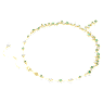 Constella Y necklace, Mixed cuts, Green, Gold-tone plated - Swarovski, 5722474