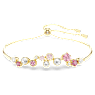 Constella bracelet, Mixed cuts, Multicolored, Gold-tone plated - Swarovski, 5722476