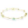 Constella bracelet, Mixed cuts, Green, Gold-tone plated - Swarovski, 5722478
