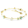 Constella bracelet, Mixed cuts, Green, Gold-tone plated - Swarovski, 5722478