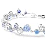 Brățară Constella, Tăieturi mixte, Albastră, Placat cu rodiu - Swarovski, 5722479