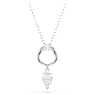 Mesmera pendant, Pear cut, White, Rhodium plated - Swarovski, 5723146