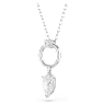 Mesmera pendant, Pear cut, White, Rhodium plated - Swarovski, 5723146
