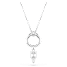 Mesmera pendant, Pear cut, White, Rhodium plated - Swarovski, 5723146