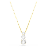 Stilla Attract 펜던트, 라운드 컷, 화이트, 골드 톤 플래팅 - Swarovski, 5723298