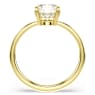 Bague cocktail Stilla Attract, Taille ronde, Blanche, Placage de ton or - Swarovski, 5723330