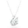 Swan pendant, Mixed cuts, Swan, Blue - Swarovski, 5723389