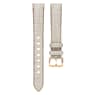 สายนาฬิกา, กว้าง 16 มม. (0.63 นิ้ว) หนังเย็บตะเข็บ, เทา, เคลือบโทนสีโรสโกลด์ - Swarovski, 5723416