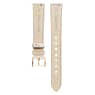 สายนาฬิกา, กว้าง 16 มม. (0.63 นิ้ว) หนังเย็บตะเข็บ, เทา, เคลือบโทนสีโรสโกลด์ - Swarovski, 5723416