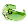 Dulcis cuff, Octagon cut, Green, Gold-tone plated - Swarovski, 5723514