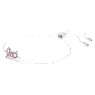 Lifelong Bow bracelet, Bow, Pink, Rhodium plated - Swarovski, 5723553