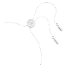 Lifelong Bow bracelet, Bow, Pink, Rhodium plated - Swarovski, 5723553
