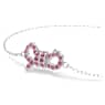 Lifelong Bow bracelet, Bow, Pink, Rhodium plated - Swarovski, 5723553