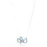 Lifelong Bow 套裝, 蝴蝶結, 藍色, 鍍白金色 - Swarovski, 5723554