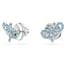 Lifelong Bow 套裝, 蝴蝶結, 藍色, 鍍白金色 - Swarovski, 5723554