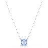 Matrix pendant, Square cut, Blue, Rhodium plated - Swarovski, 5723568