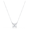 Matrix pendant, Square cut, Blue, Rhodium plated - Swarovski, 5723568