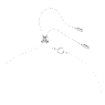 Attract Y-Halskette, Rundschliff, Blau, Rhodiniert - Swarovski, 5723571