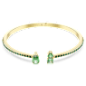 Matrix cuff, Mixed cuts, Green, Gold-tone plated - Swarovski, 5723576