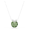 Bella V hanger, Ronde slijpvorm, Groen, Rodium toplaag - Swarovski, 5724285