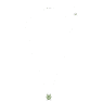 Bella V hanger, Ronde slijpvorm, Groen, Rodium toplaag - Swarovski, 5724285
