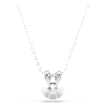 Bella V pendant, Round cut, Green, Rhodium plated - Swarovski, 5724285