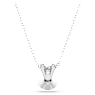 Bella V pendant, Round cut, Blue, Rhodium plated - Swarovski, 5724286