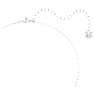 Pendente Bella V, Taglio Round, Blu, Placcato rodio - Swarovski, 5724286