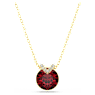 Bella V 펜던트, 라운드 컷, 레드, 골드 톤 플래팅 - Swarovski, 5724287