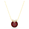 Přívěsek Bella V, Kulatý výbrus, Červená, Pokoveno ve zlatém odstínu - Swarovski, 5724287
