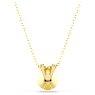 Bella V pendant, Round cut, Red, Gold-tone plated - Swarovski, 5724287