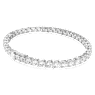 Matrix Tennis Armband, Rundschliff, Weiß, Rhodiniert - Swarovski, 5724480