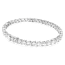 Matrix Tennis Armband, Rundschliff, Weiß, Rhodiniert - Swarovski, 5724482