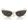 Sunglasses, Cat-eye shape, Chain, Gray - Swarovski, 5724499