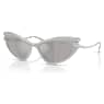 Sunglasses, Cat-eye shape, Silver tone - Swarovski, 5724505