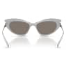 Sunglasses, Cat-eye shape, Silver tone - Swarovski, 5724505