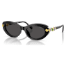 Sonnenbrille, Ovale Form, Schwarz - Swarovski, 5724507