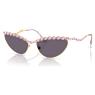 Sunglasses, Cat-eye shape, Purple - Swarovski, 5724513