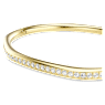 Brățară fixă Dextera, Formă octogonală, Tăietură rotundă, Albă, Placat cu auriu - Swarovski, 5724580