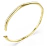 Dextera bangle, Octagon shape, Round cut, White, Gold-tone plated - Swarovski, 5724582